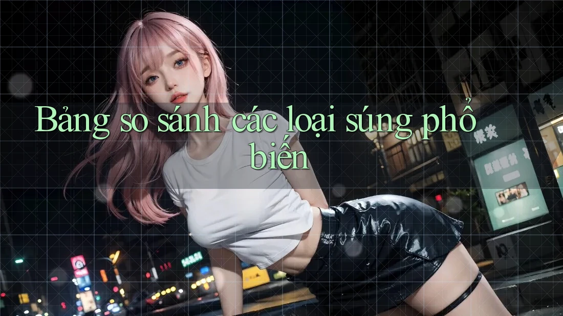 Bảng so sánh các loại súng phổ biến