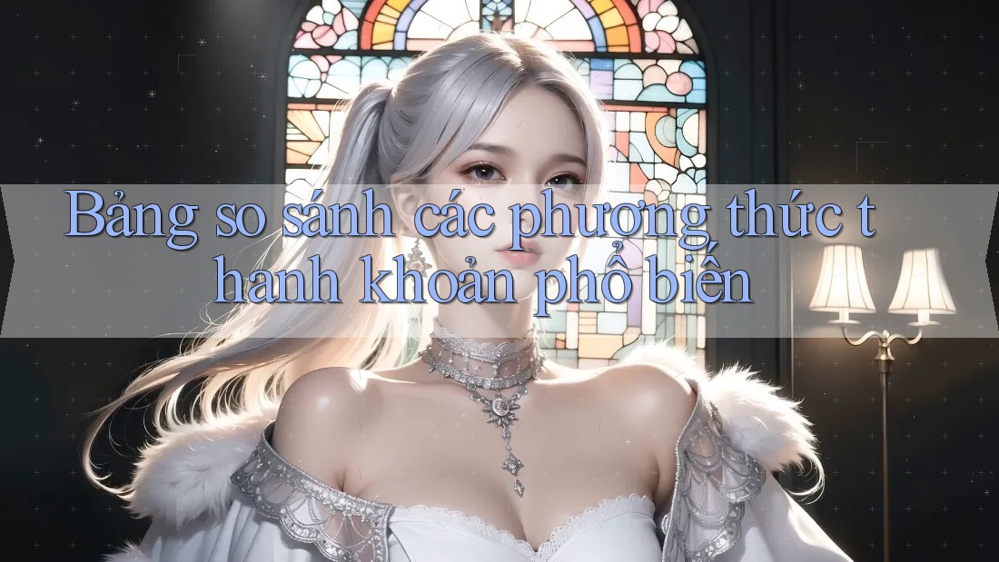 Bảng so sánh các phương thức thanh khoản phổ biến