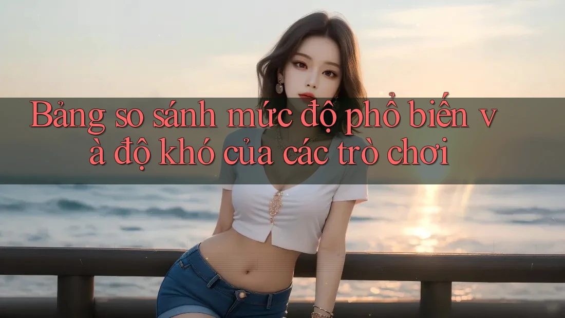 Bảng so sánh mức độ phổ biến và độ khó của các trò chơi