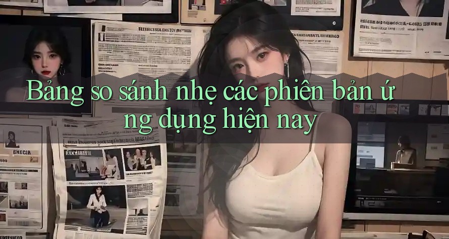 Bảng so sánh nhẹ các phiên bản ứng dụng hiện nay