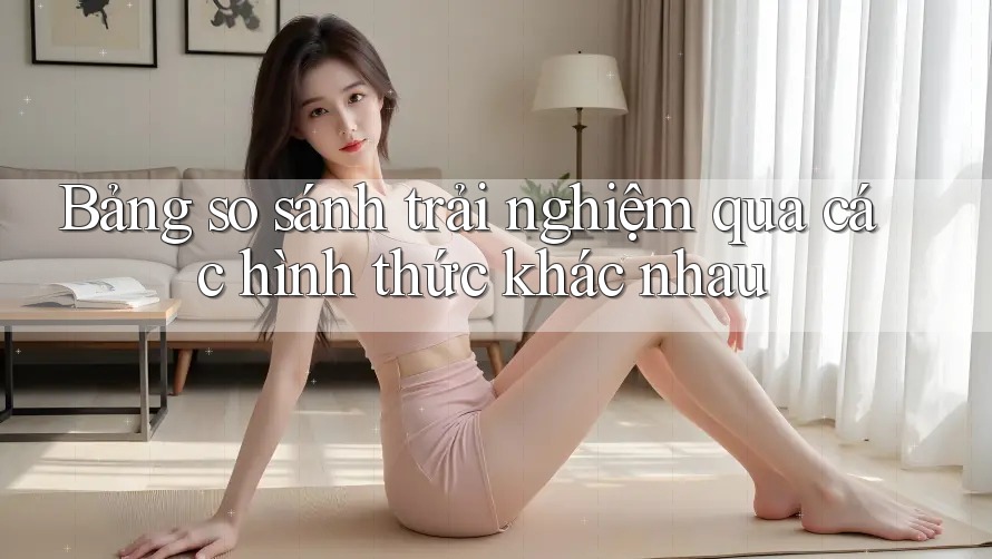 Bảng so sánh trải nghiệm qua các hình thức khác nhau