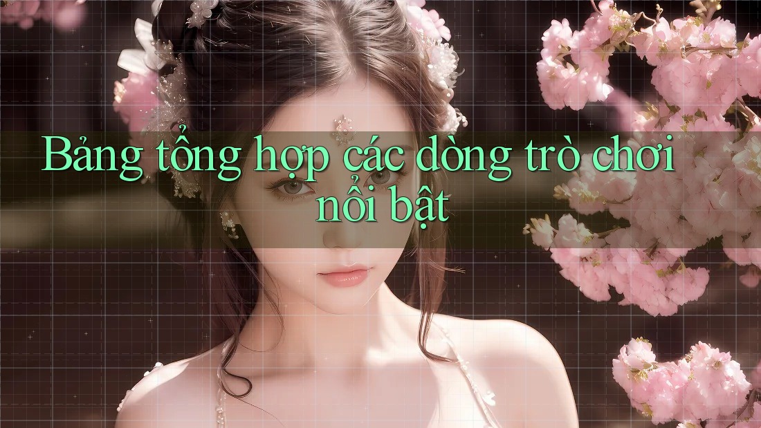 Bảng tổng hợp các dòng trò chơi nổi bật