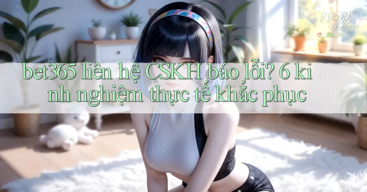 bet365 liên hệ CSKH báo lỗi 6 kinh nghiệm thực tế khắc phục