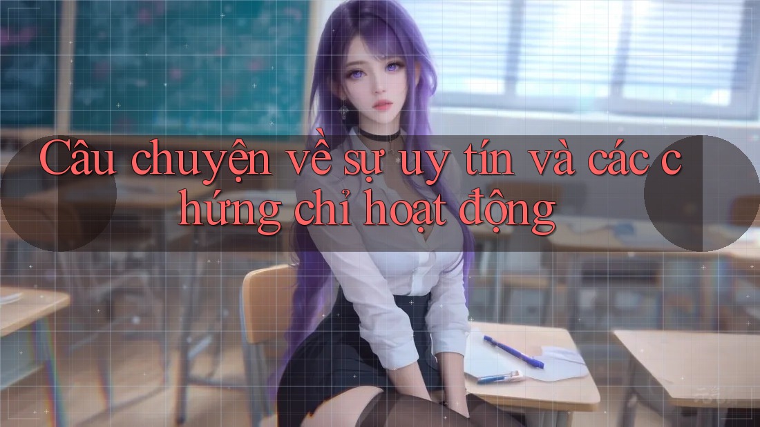 Câu chuyện về sự uy tín và các chứng chỉ hoạt động