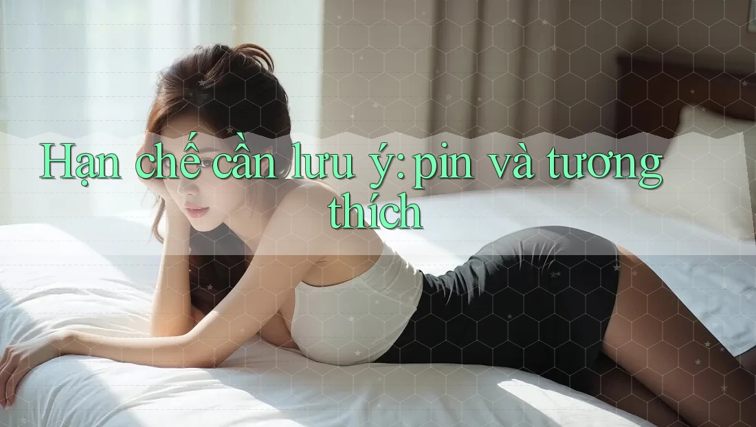 Hạn chế cần lưu ý: pin và tương thích
