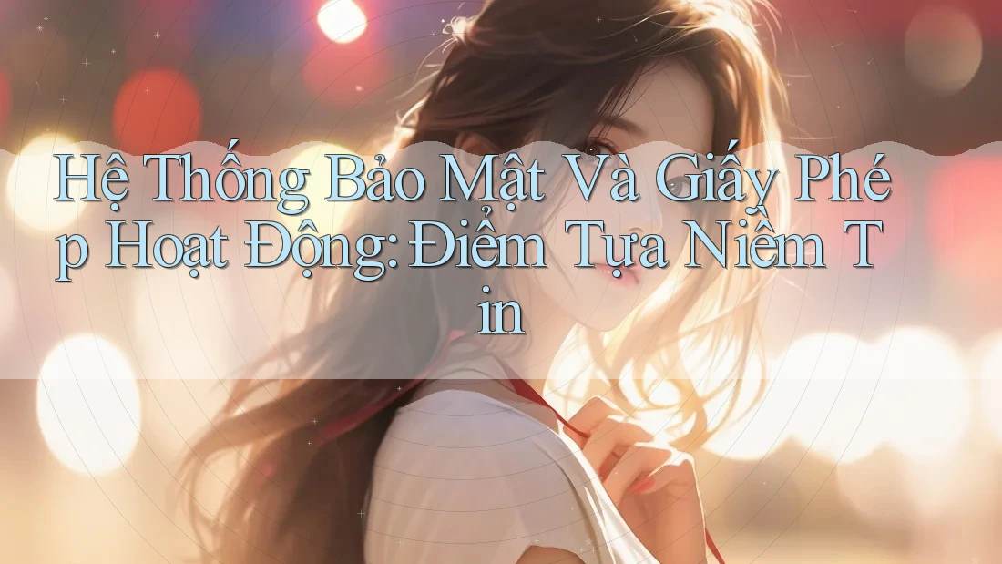Hệ Thống Bảo Mật Và Giấy Phép Hoạt Động: Điểm Tựa Niềm Tin