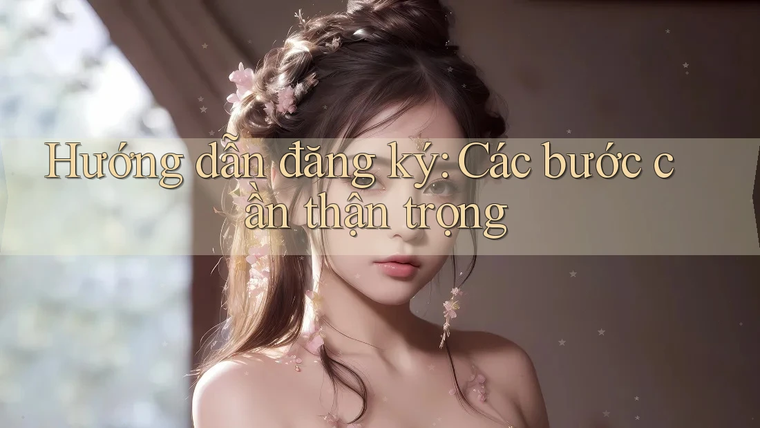 Hướng dẫn đăng ký: Các bước cần thận trọng