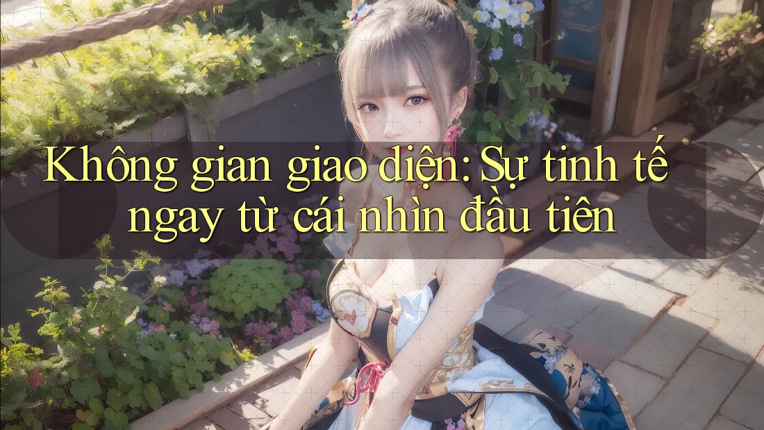 Không gian giao diện: Sự tinh tế ngay từ cái nhìn đầu tiên