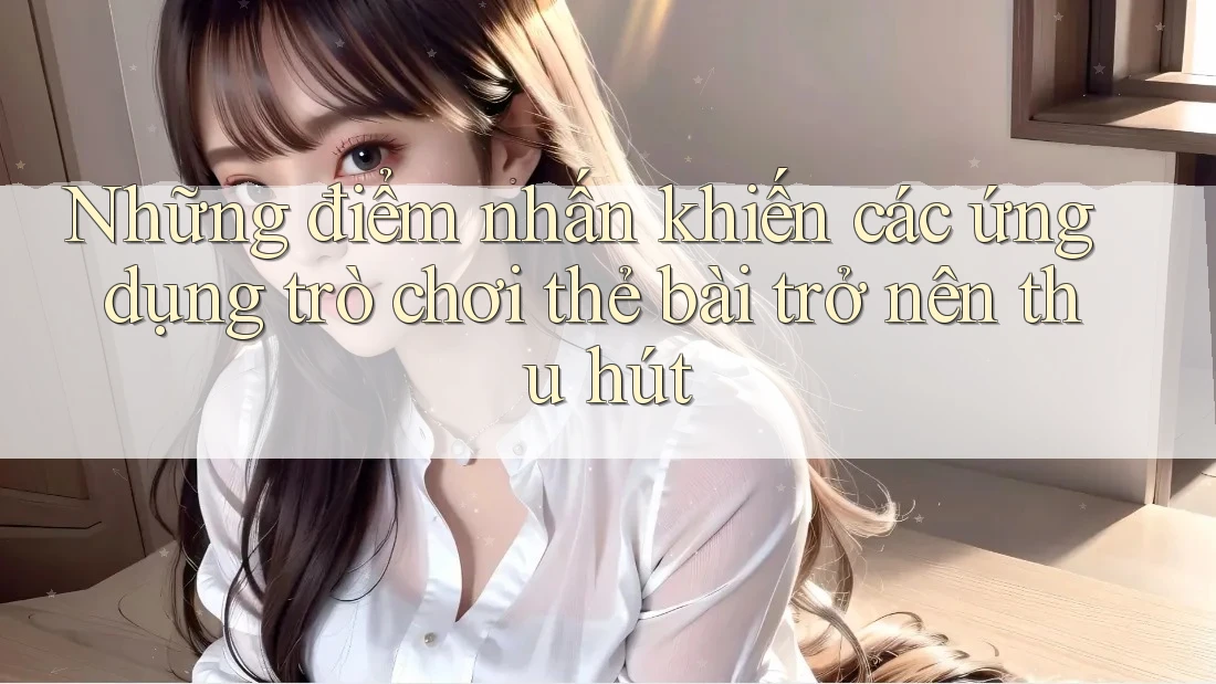Những điểm nhấn khiến các ứng dụng trò chơi thẻ bài trở nên thu hút