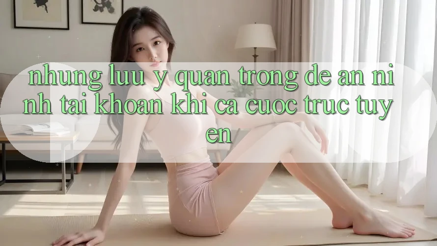 Những lưu ý quan trọng để an ninh tài khoản khi cá cược trực tuyến