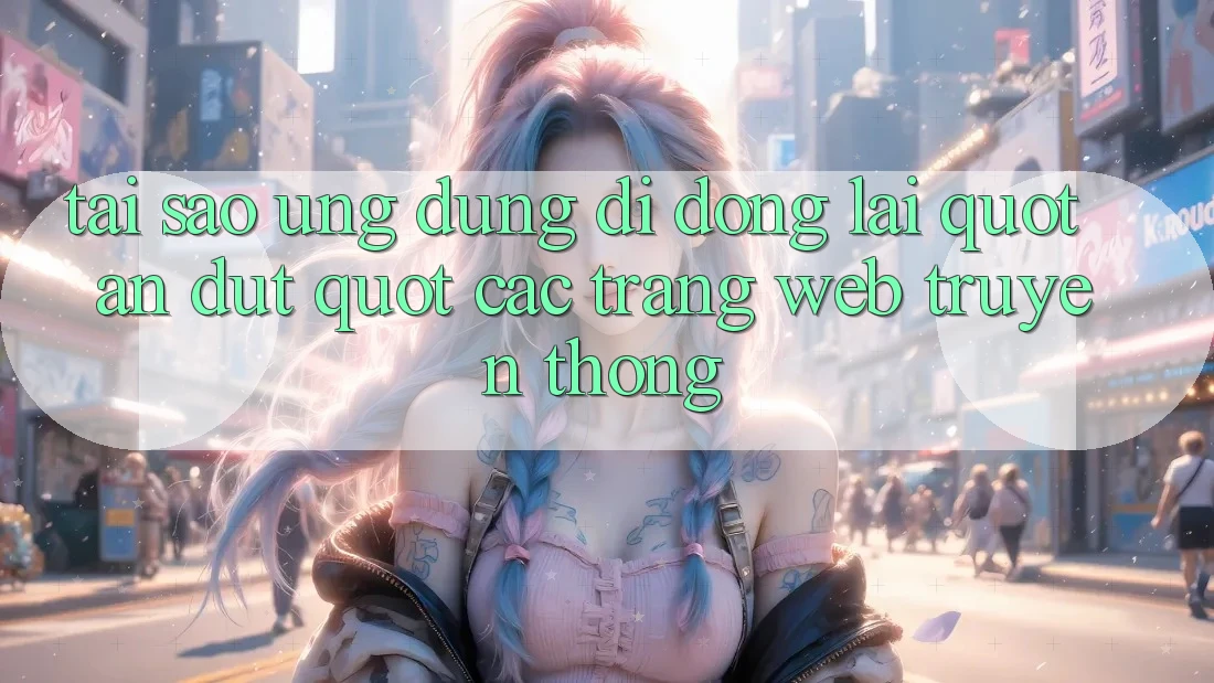 Tại sao ứng dụng di động lại " ăn đứt" các trang web truyền thống?